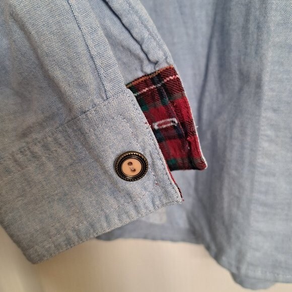 Vintage Christmas Denim Shirt by Jantzen - Picture 8 of 12